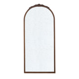 30" x 65" Hand Carved Rose Antique Mirror Frame, Large Arch Mirror Wall Decor for Living Room, W2078126749