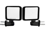 Manual Mirrors Black Left Right Side Pair For 2007-2017 Jeep Wrangler 28928984