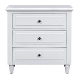 U_STYLE 3-Drawer Nightstand Storage Wood Cabinet WF319366AAK