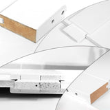 CRAZY ELF 28" x 84" "T" Style Real Primed Door Slab, DIY Panel Door, Modern Interior Barn Door, W936104309