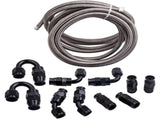 -6AN 20 ft PTFE AN6 Stainless Steel Braided Fuel Line 6AN Hose End Adaptor 72358948