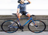 24 Speed Hybrid bike Disc Brake 700C Road Bike For men women's City Bicycle 16195235