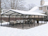 12*32 FT Carport, Heavy Duty Carport with Galvanized Steel Roof and Frame, Metal Carport Large W540P478292