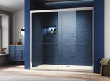 50-54 in. W x 72 in. H Chrome Finish,Sliding Shower Glass Door Adjustable Semi Frameless Shower W2269P324986