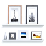 46 Inches Floating Picture Display Ledge Wall Mount Shelf Denver Modern Design White 41680629