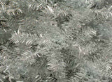 6FT Sliver Pre-Lit Artificial Christmas Tree, Hinged Full Tree with Metal Stand, 800 Branch Tips, 27922000