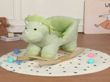 Kids Ride-On Rocking Horse Toy with Lullaby Song,Dinosaur Rocking Toy with Hand Puppets and Safety 37811505