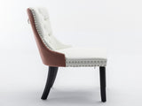 A&A Furniture,Nikki Collection Modern, High-end Tufted Solid Wood Contemporary PU and Velvet W1143P357046