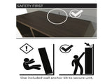 6 Cube Storage Organizer, Black 75133478