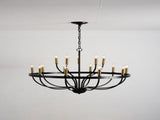 18-Light Chandelier Industrial Iron Candle Chandelier Modern Suspended Farmhouse Pendant Light W5008P479819