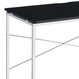 Black and Chrome Vanity Desk B062P186421