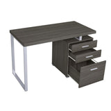 3-drawer Office Desk in Weathered Grey Finish B016P163568