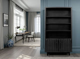 Radiance 78 inch High Bookcase Pier, No Assembly Required, Black Finish B108P345208