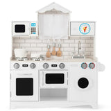 ZNTS Kitchen Toy Wooden Kids Kitchen with Washing Machine 86713732