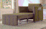 Upholstered Convertible Sleeper Sofa, 31.5" Pull Out Sofa Bed with 5-Position Adjustable Backrest, N719P272689F