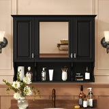 35'' x 28'' Wall Mounted Bathroom Medicine, Modern Bathroom Wall with Mirror, Mirror N710P209443B