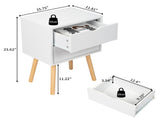 40*30*60cm Simple And Modern White Cabinet, Wood Color Legs, MDF Spray Paint, High Legs, Two 44698952