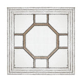 48"x48" Antique Style Decorative Square Wall Mirror with Mirrored Frame, Wall Decor for Living Room W2078126897