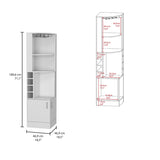Syrah Corner Bar Cabinet - White B200102687