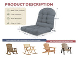 Adirondack Chair Cushion, Rocking Chair Cushion 44x19.4x4 inch, High Weather Resistant Tufted 16294170