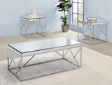 Evelyn - Mirror Top Cocktail Table - Gray B081P157777