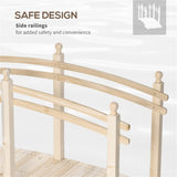 5 ft Wooden Garden Bridge Arc Footbridge 37810356
