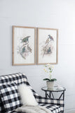 S/2 Bird Framed Print, 19.5x27.5" W2078P205301