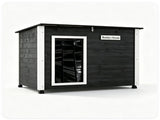 42.5" x 27" x 33.5" Outdoor Dog House with Sloped Asphalt Roof, Elevated Floor & Openable Roof 92220761