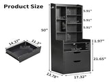 2 Drawers 1 Shelf 6-Shelf BedsideTable US Standard Power Supply 25835694