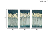 Gold Foil Abstract 3-piece Canvas Wall Art Set B03598816