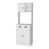 Powell Microwave Kitchen Cabinet with 3-Doors, Handles and Drawer B128P148794