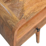 Artisan Furniture Solid Wood Mini Oakish Curve Open nightstand B182P279313