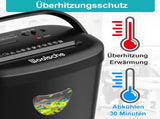 Aktenvernichter, schreddert 12 Bltter auf einmal, kann Kreditkarten/CD und Broklammern 65191047