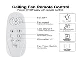 30 In Small Kid's Ceiling Fan Lighting with Remote Control for Small Children Room W1367103341