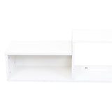 65.35in Wall Mounted Floating TV Stand with 20 Color LEDs and Charging Station W331P242457