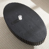 Modern Handcraft Drum Table Length 43.7 inch Ellipse Table for Living Room,Oval Small W2582P188738