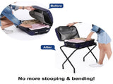 680*400*560MM Portable Metal Luggage Rack Black 04774639