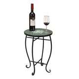Mosaic Round Terrace Bistro Table Green Flowers Mosaic 27524992