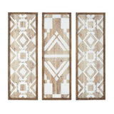 Two-tone Geometric 3-piece Wood Wall Decor Set B03597681
