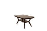 Formal Look 1pc Dining Table w Shelve Solidwood Espresso Finish Dining Room Furniture B011P207142