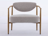 Beige fabric color dining room chair, living room chair, bedroom chair, woven fabric with foam back W3149P375463
