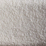 White Boucle and Walnut Side Chair with Upholstered Back B062P209233