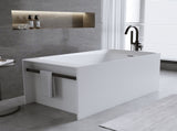 51'' Solid Surface Matte Tub, Freestanding Solid Surface Resin Stone Bathtub, Solid Surface Matte 17646220