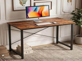 47" Computer Desk Gaming Table Home Office Writing Study Workstation with Sturdy Metal Frame, Rustic 88323719