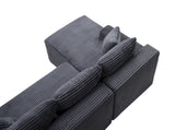 94.5" Cloud Modular Sectional Sofa Couch with L-Shape Chaise,Modern Minimalist Upholstered Couches W5515P479903