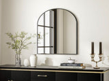 16"x24" Arched Wall Mounted Bathroom Mirror Arched Vanity Mirror, Black 68393681