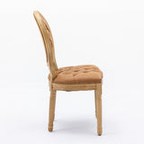 French Style Solid Wood Frame Antique Painting,Hand-pulled buckle decoration PU artificial leather W1143P166791