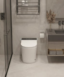 Compact Smart Toilet with Bidet Seat Built-in, Modern Tankless Design with 23.25