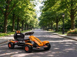 Kids Pedal Go Kart for Ages 5-12, Outdoor Ride on Car with Adjustable Seat, Handbrake, Sharp 93870496
