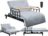 Electric Lift Bed for Seniors - Wired Remote Control with One-Touch Backrest Lift & Leg Lowering, 19407899